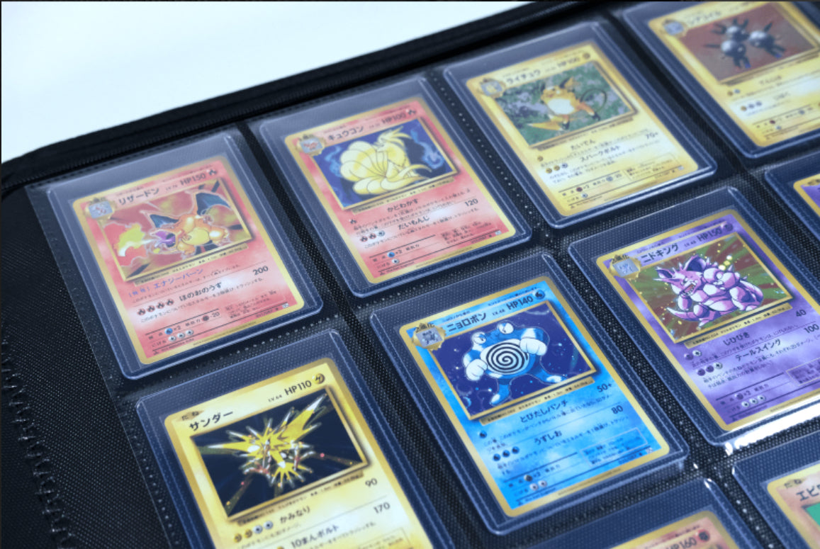 SleeveMySeal - Binder 12 Pocket Zippered per Toploader - Black