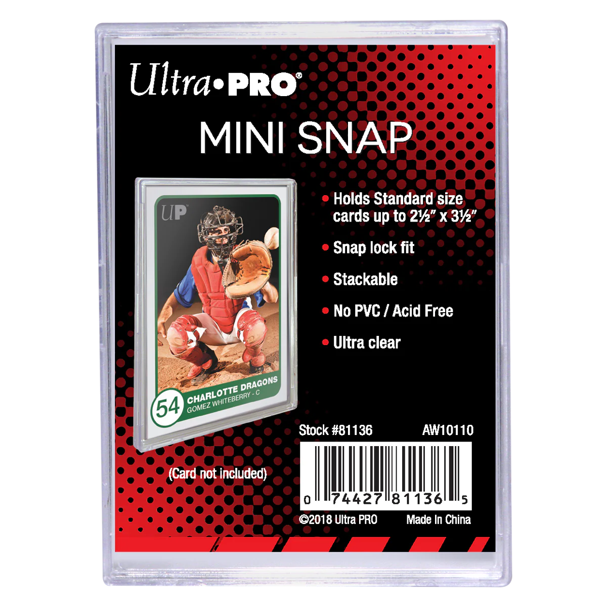 Ultra Pro - Mini Card Snap Holder (1pz)
